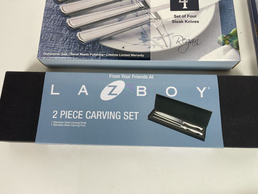 Various New Steak Knives And 2 Piece Carving Set [Photo 4]