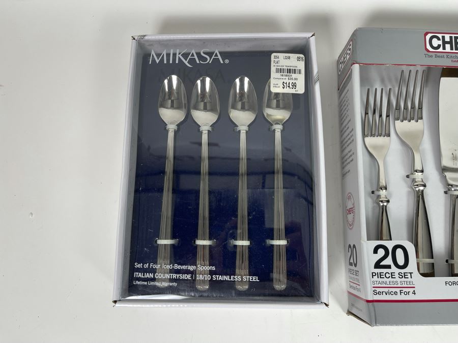 Three New Sets Of Stainless Steel Flatware   42757 Pts3 