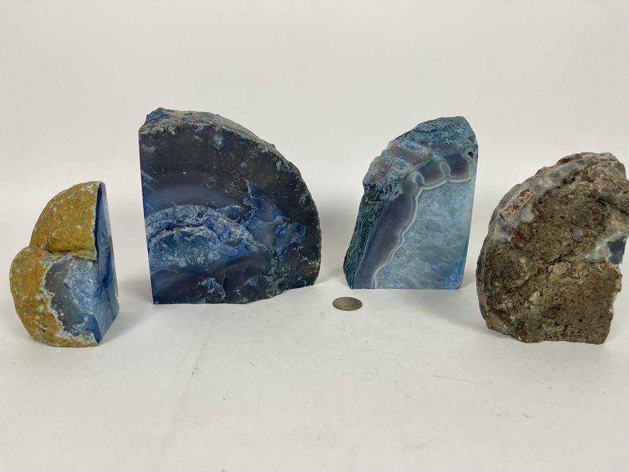 Set Of Four Polished Geode Bookends [Photo 7]