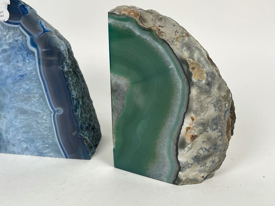 Set Of Four Polished Geode Bookends [Photo 6]