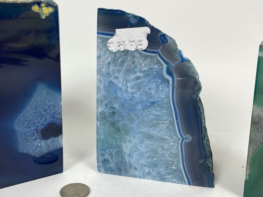 Set Of Four Polished Geode Bookends [Photo 5]