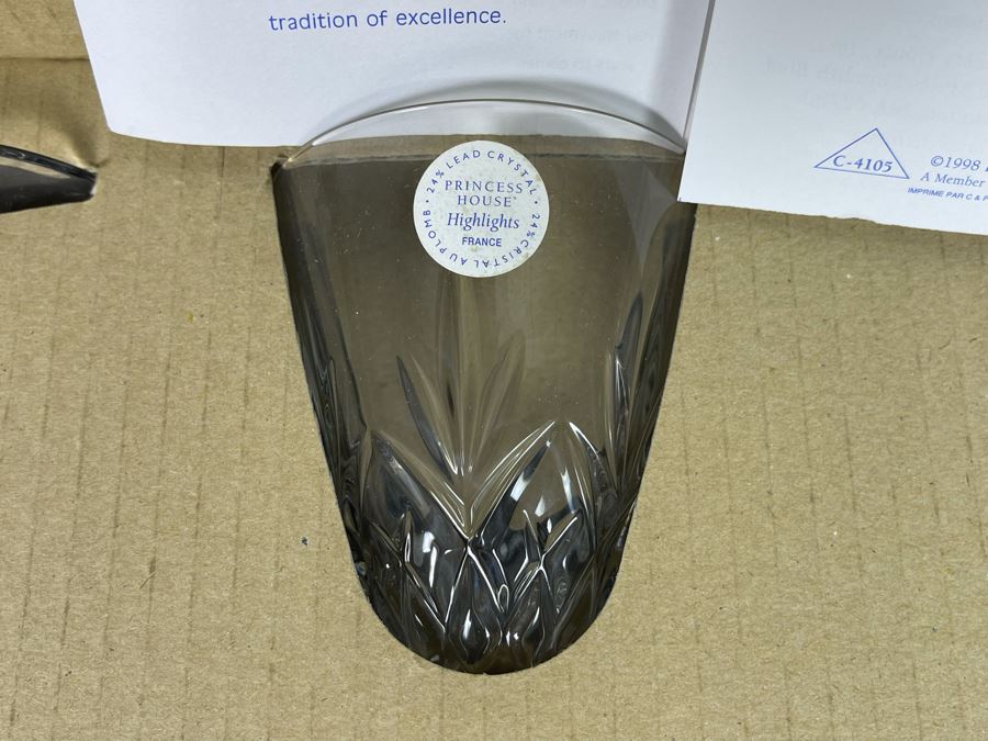 Set Of Four New Princess House Crystal Stemware Glasses [Photo 3]
