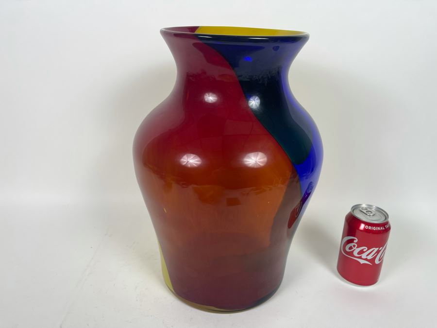 Large Blenko Glass Vase 15.5H [Photo 5]