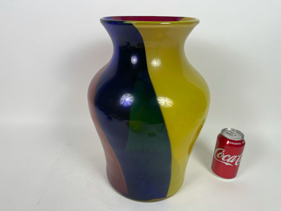 Large Blenko Glass Vase 15.5H [Photo 6]
