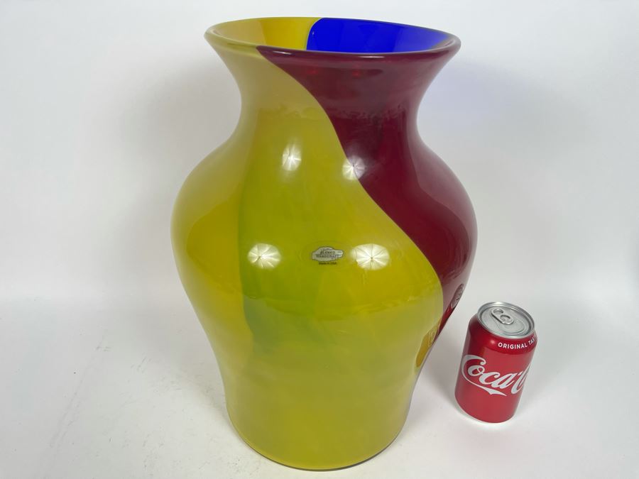 Large Blenko Glass Vase 15.5H [Photo 2]