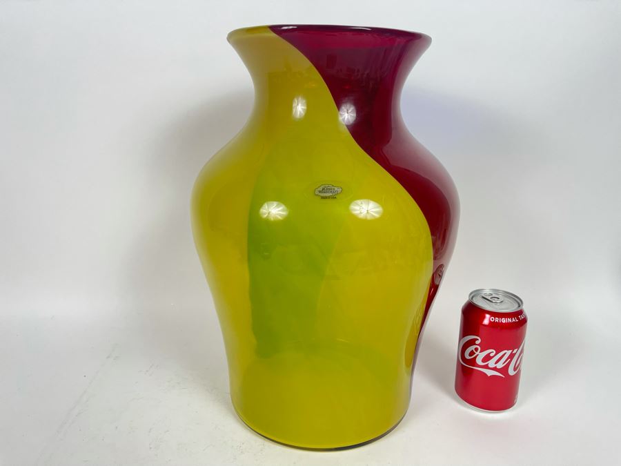 Large Blenko Glass Vase 15.5H [Photo 3]