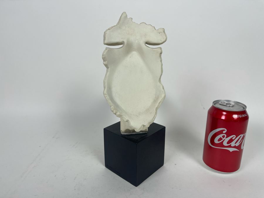 Floating Face And Hand Blowing Kiss Sculpture Signed TMS 2005 8W X 5D X 11H [Photo 6]