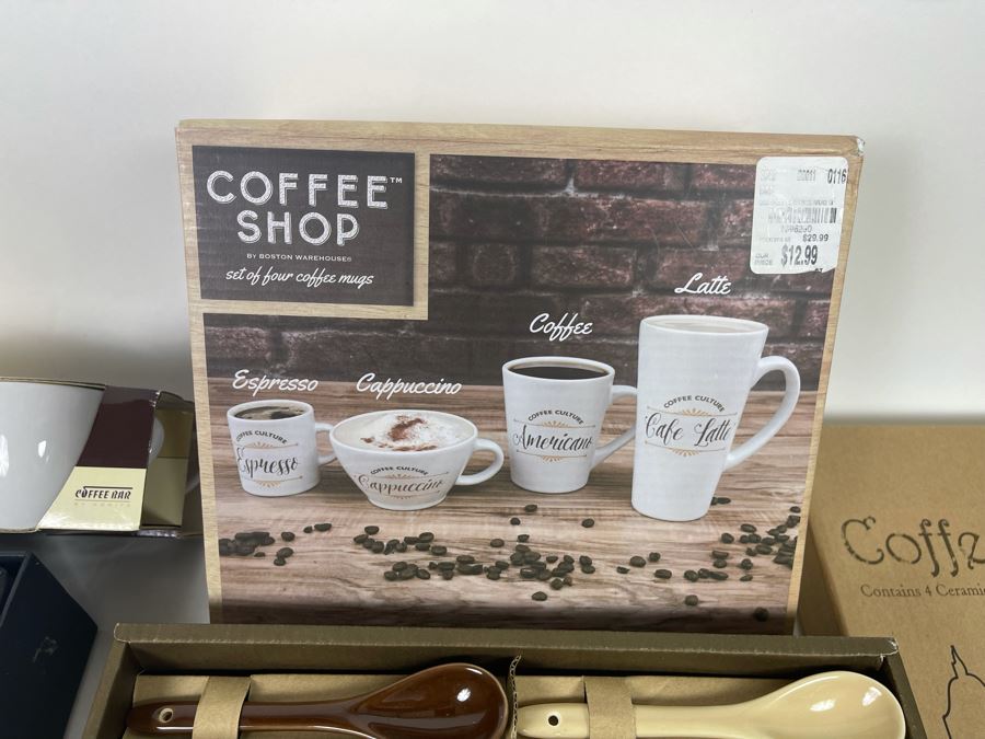 New Collection Of Various Coffee Mugs And Espresso Mugs Cups (4 Sets Total) [Photo 7]