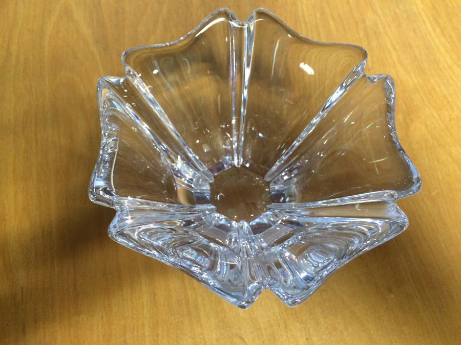 Mid Century Orrefors Sweden Crystal Vase
