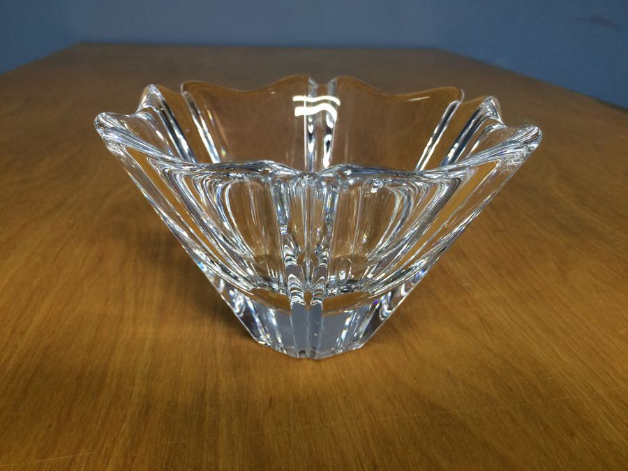 Mid Century Orrefors Sweden Crystal Vase