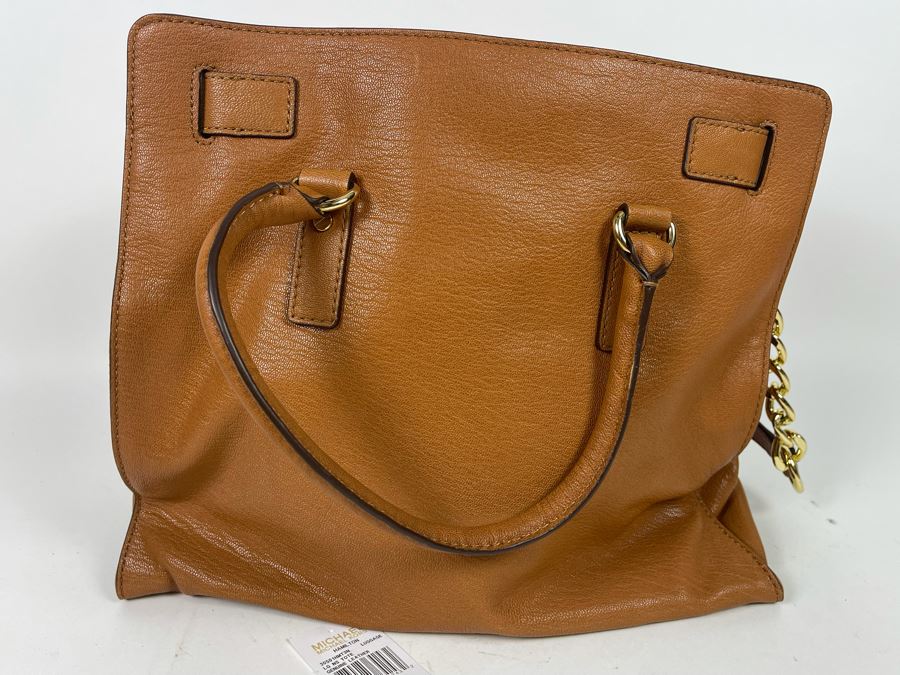 New Michael Kors Hamilton Leather Tote Handbag Retails $358 [Photo 5]