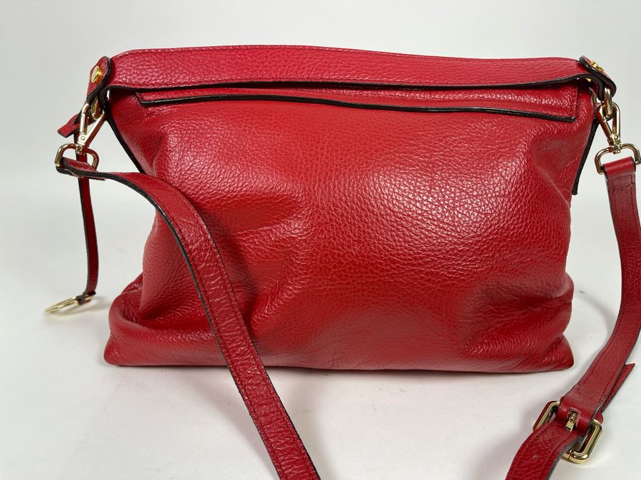 New Red Leather Italian Handbag By Alessandro Mari [Photo 5]