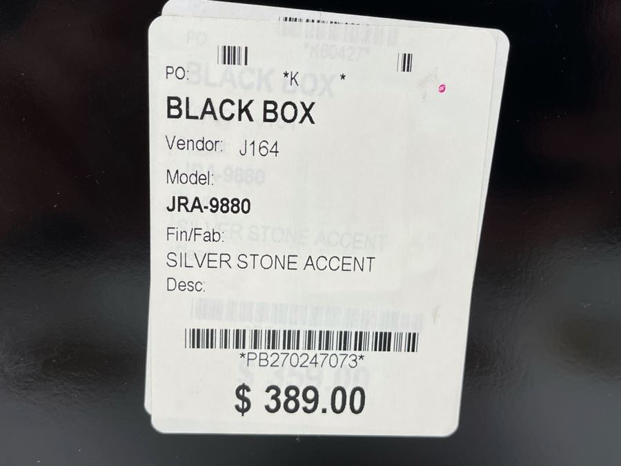 Black And Gold Stone Accented Box 12W X 7D X 5H Retails $389 [Photo 6]
