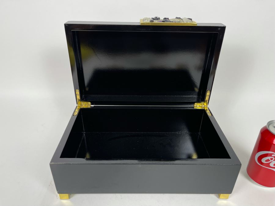 Black And Gold Stone Accented Box 12W X 7D X 5H Retails $389 [Photo 5]