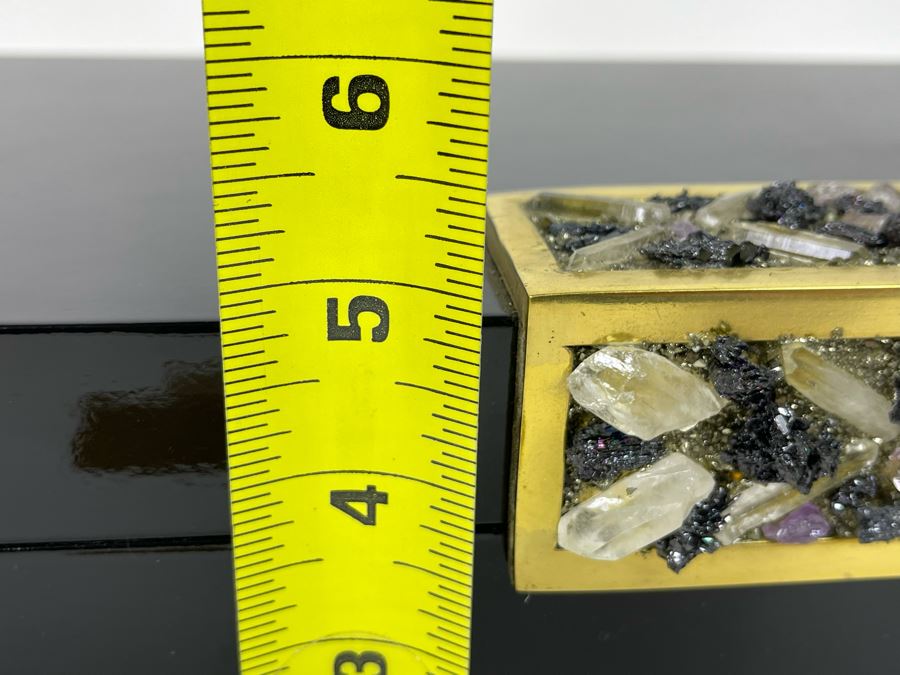 Black And Gold Stone Accented Box 12W X 7D X 5H Retails $389 [Photo 9]