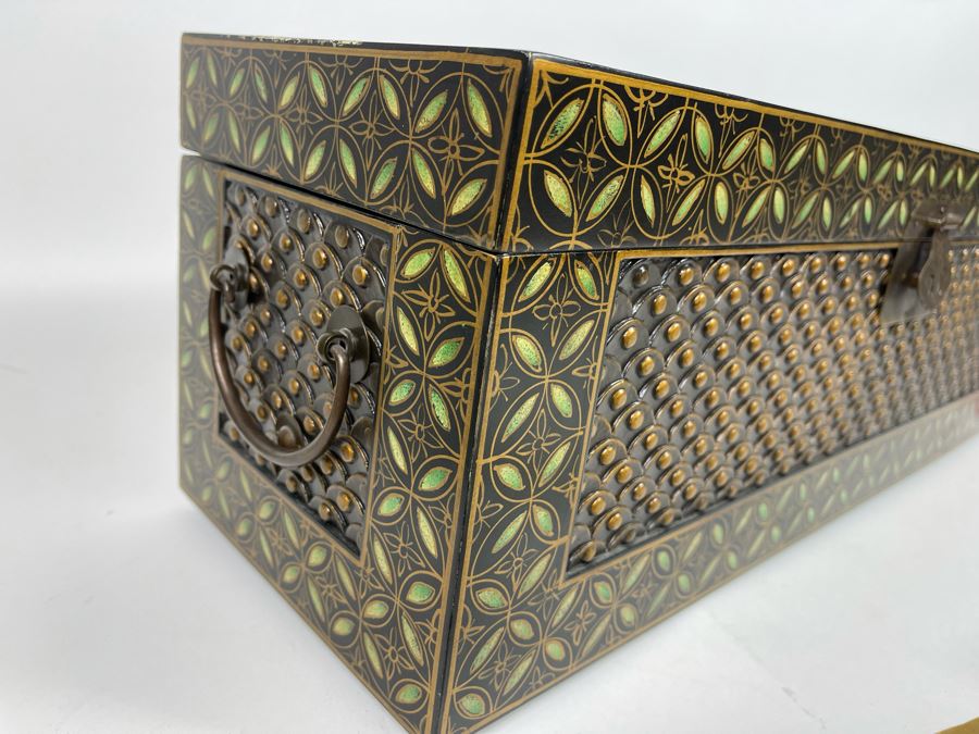 Large Decorative Asian Style Box 24W X 8D X 8.5H [Photo 4]