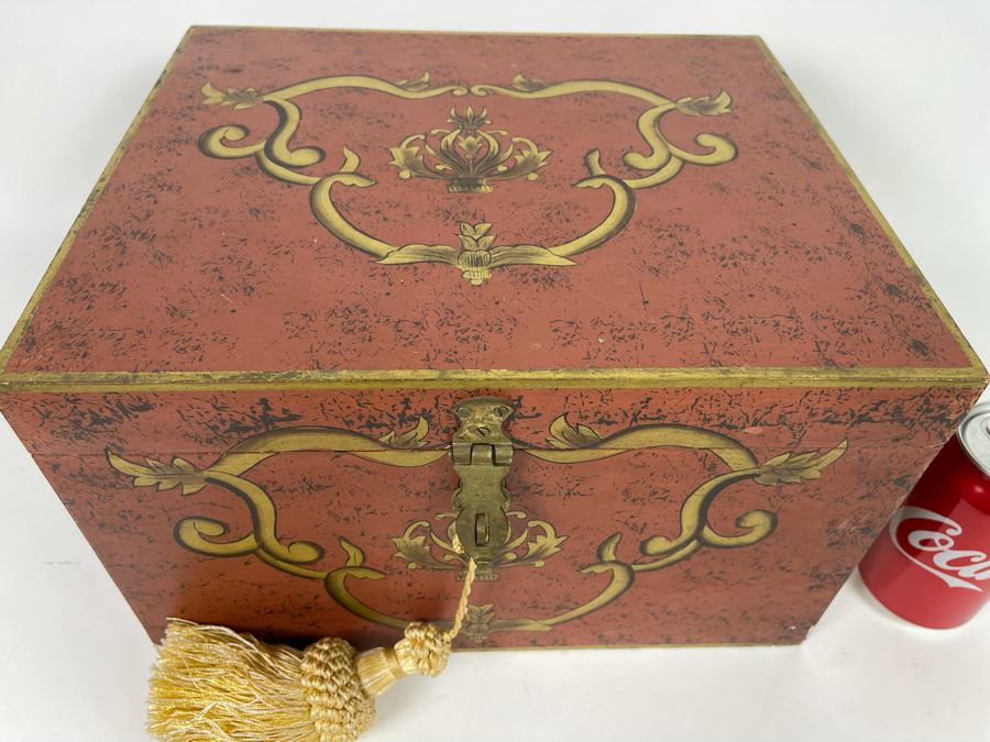 Decorative Box With Tassle 13W X 11D X 8H [Photo 3]