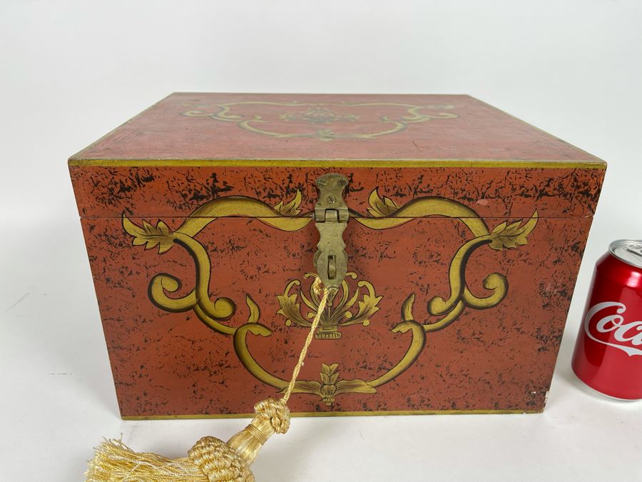 Decorative Box With Tassle 13W X 11D X 8H [Photo 1]