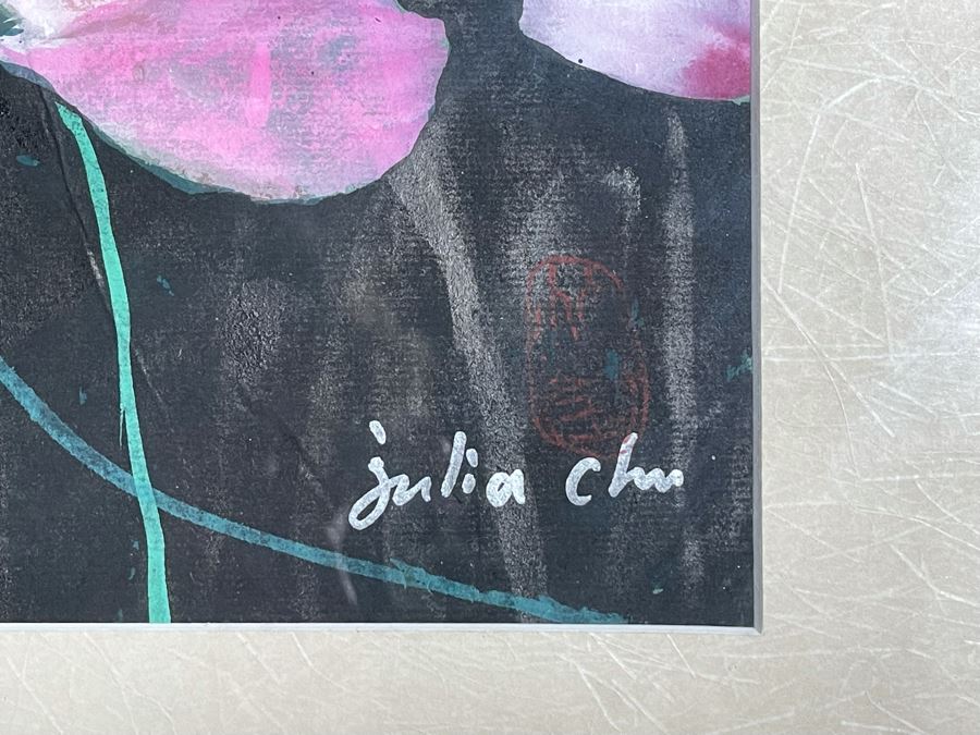 Original Chinese Painting By Julia Zhuying Chu 18.5W X 19H [Photo 7]