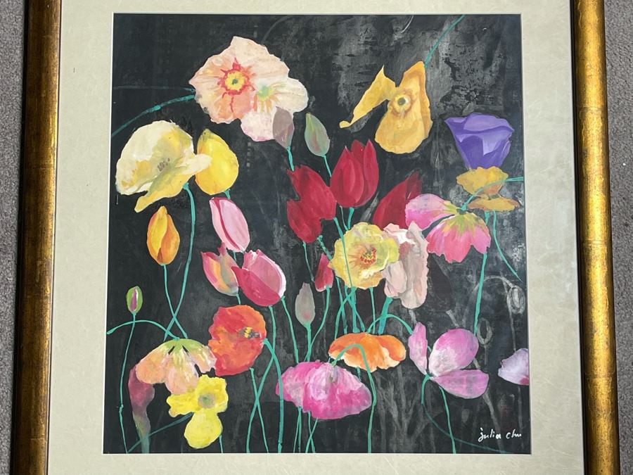 Original Chinese Painting By Julia Zhuying Chu 18.5W X 19H [Photo 3]