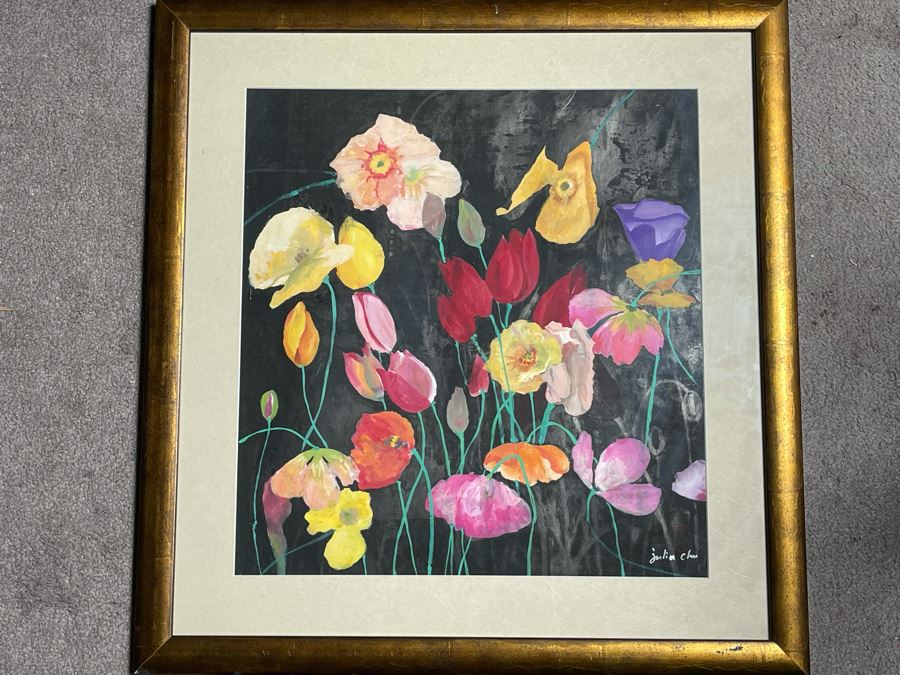 Original Chinese Painting By Julia Zhuying Chu 18.5W X 19H [Photo 2]