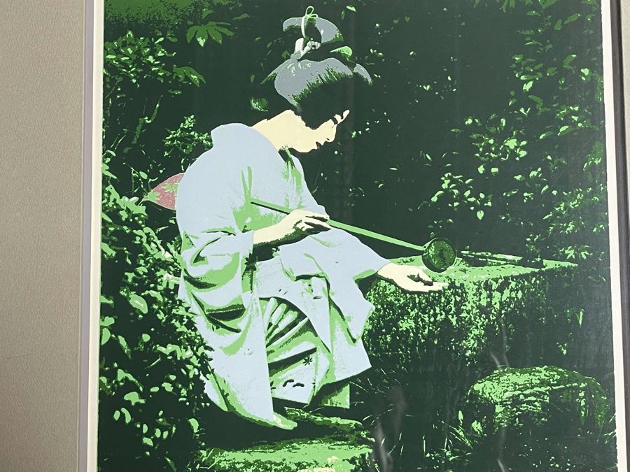 Signed Japanese Silk Screen Print By Yuichiro Kato [Photo 3]