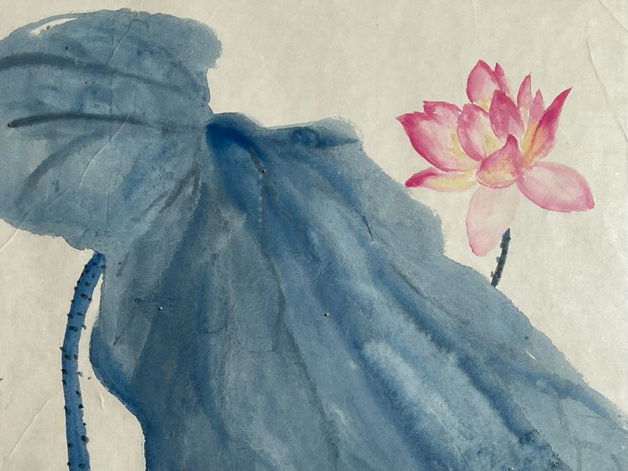 Original Framed Chinese Painting By Julia Zhuying Chu 18W X 25H [Photo 4]