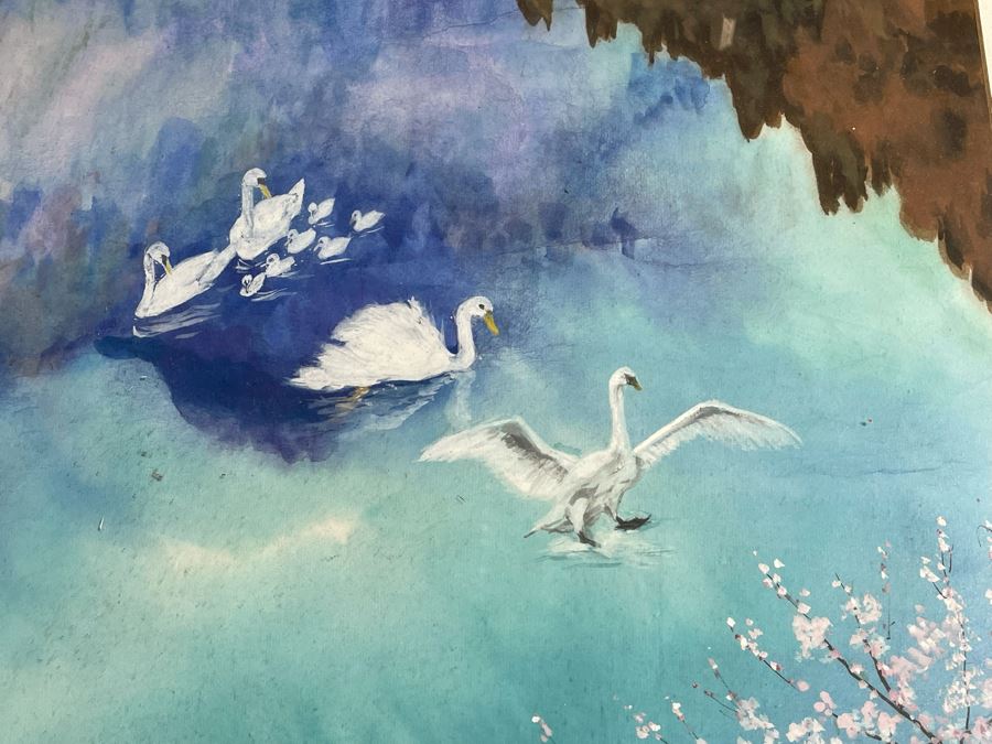 Original Chinese Watercolor Painting By Julia Zhuying Chu 26.5W X 21H [Photo 6]