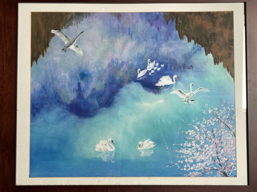 Original Chinese Watercolor Painting By Julia Zhuying Chu 26.5W X 21H [Photo 2]