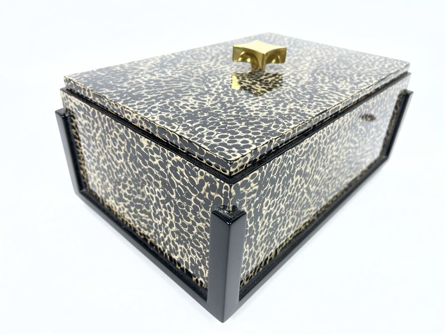 Decorative Box With Gold Top 12W X 8D X 5H Retails $599 [Photo 5]