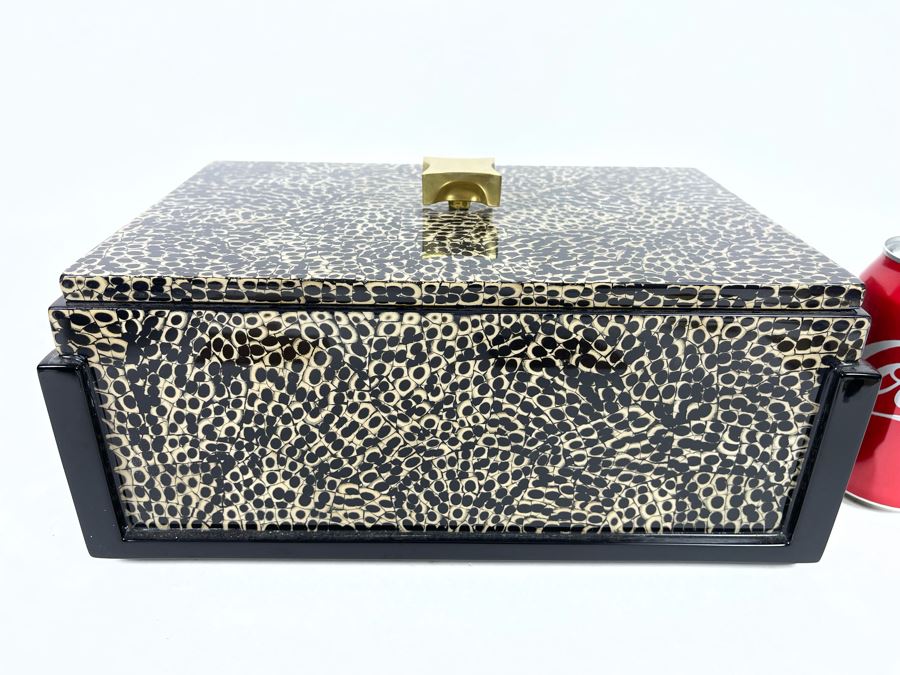 Decorative Box With Gold Top 12W X 8D X 5H Retails $599 [Photo 3]