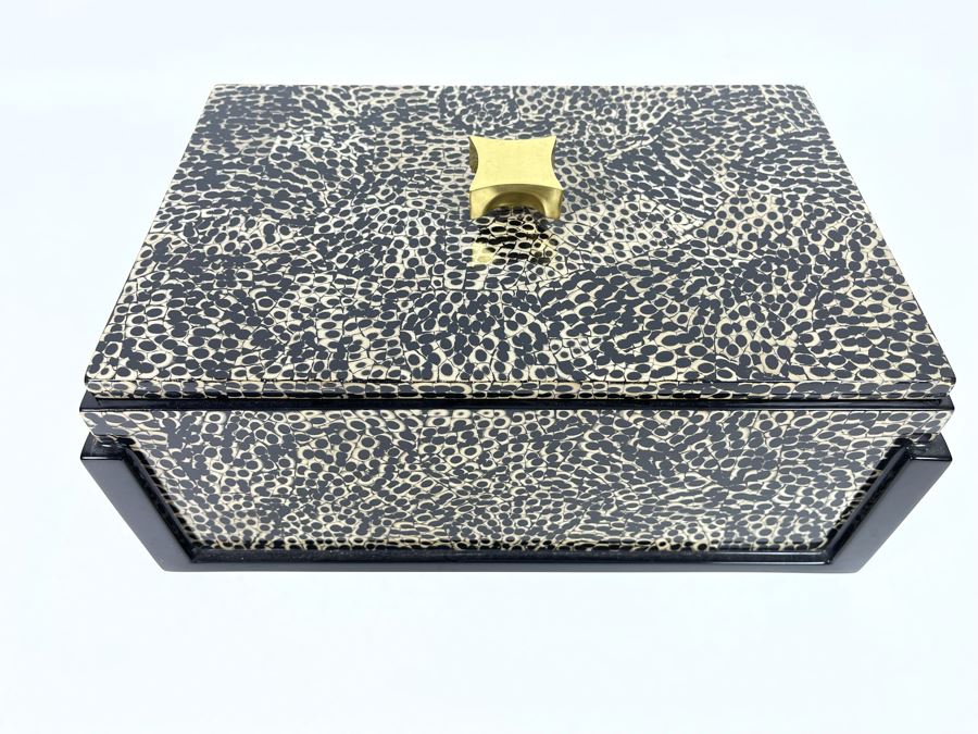 Decorative Box With Gold Top 12W X 8D X 5H Retails $599 [Photo 4]