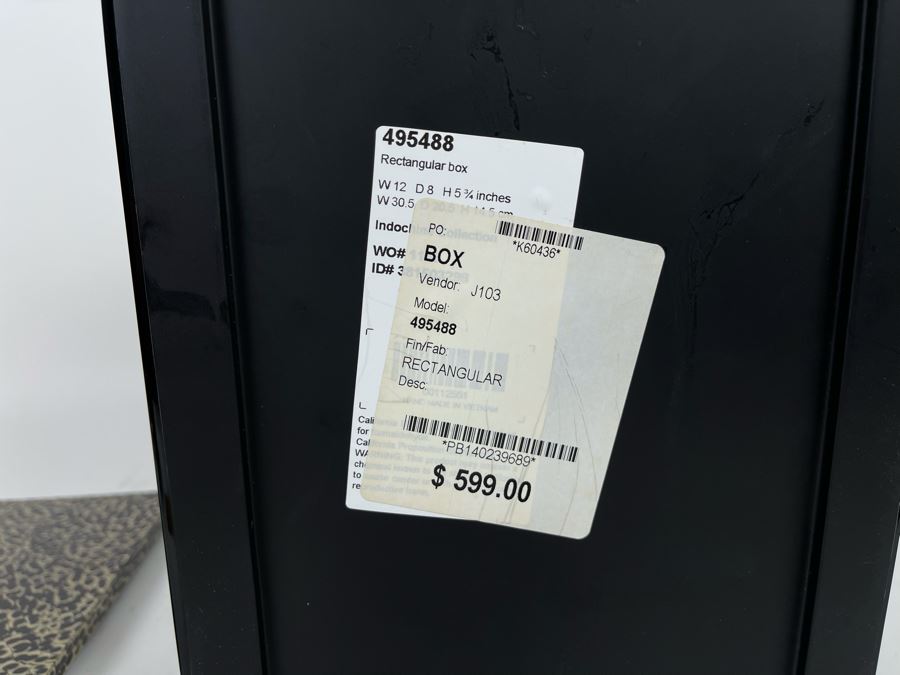 Decorative Box With Gold Top 12W X 8D X 5H Retails $599 [Photo 7]