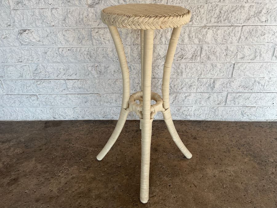 Palecek San Francisco Wicker Stand Side Table 13W X 30H [Photo 3]