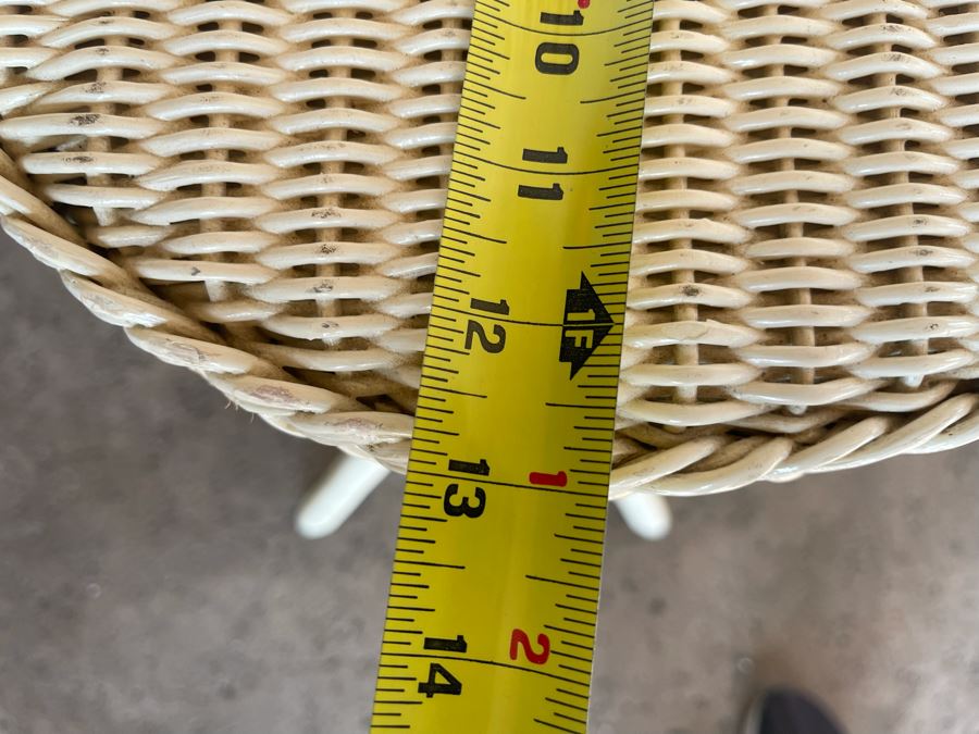 Palecek San Francisco Wicker Stand Side Table 13W X 30H [Photo 6]