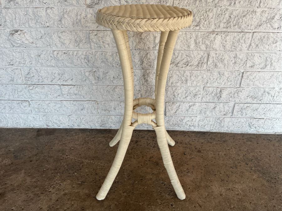 Palecek San Francisco Wicker Stand Side Table 13W X 30H [Photo 1]