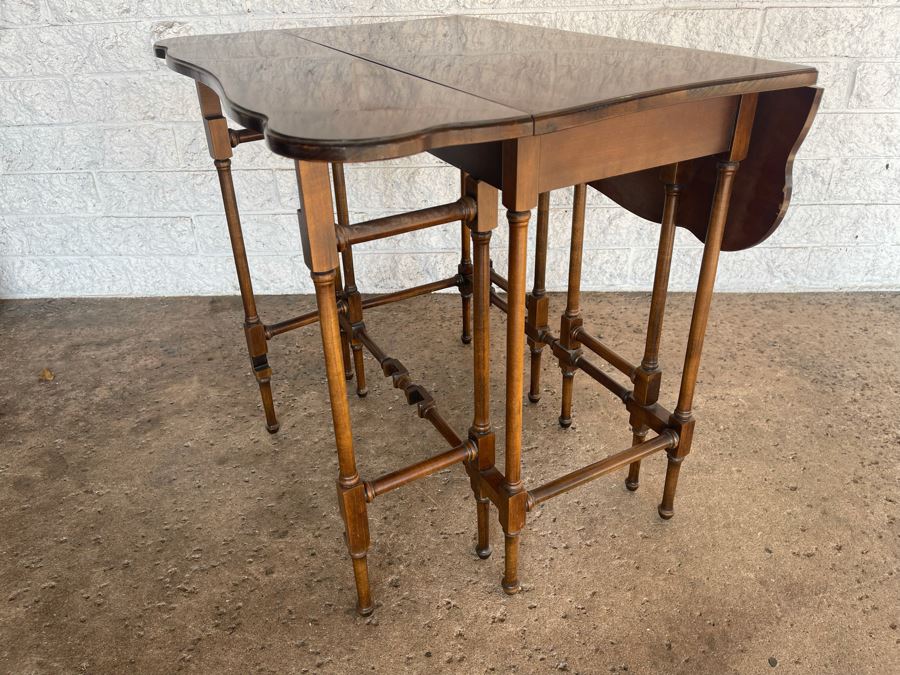 Brandt Furniture Drop-Leaf Table 28W (Extended) X 28D X 25H [Photo 2]