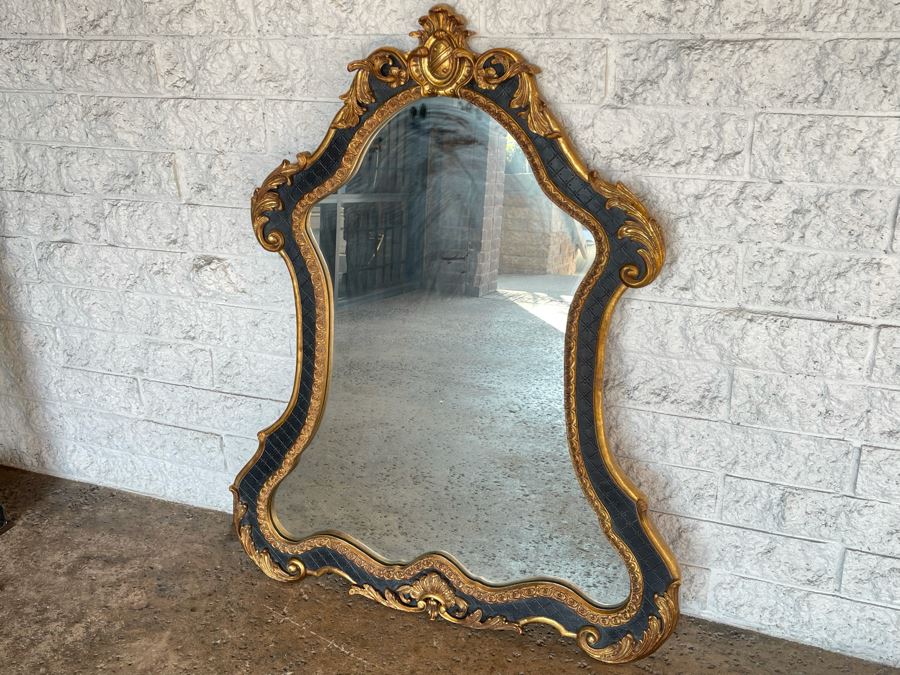 Italian Rococo Gilt Wall Mirror 28W X 43H [Photo 3]