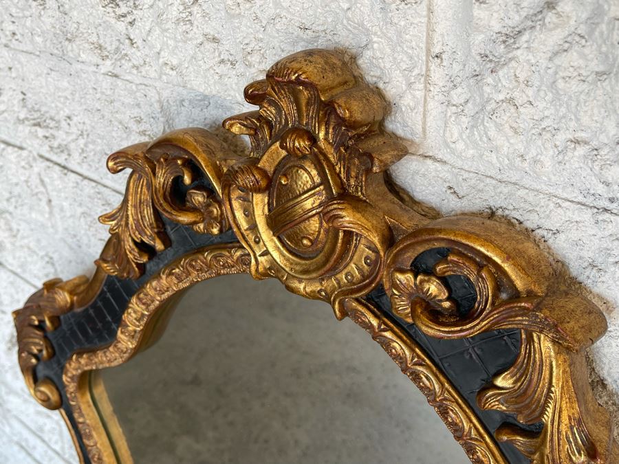 Italian Rococo Gilt Wall Mirror 28W X 43H [Photo 4]