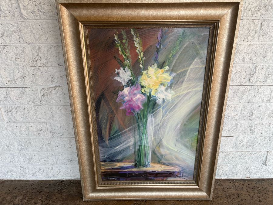 Framed John-Richard Still Life Canvas Print By Schable 20 X 32 [Photo 2]