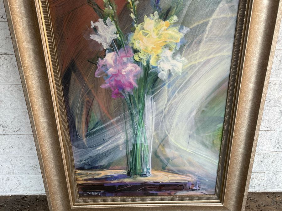 Framed John-Richard Still Life Canvas Print By Schable 20 X 32 [Photo 4]