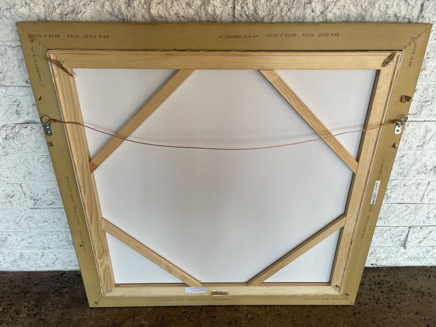 Grandin Road Pink Flamingo Giclee Print In Gold Frame 30 X 30 [Photo 4]