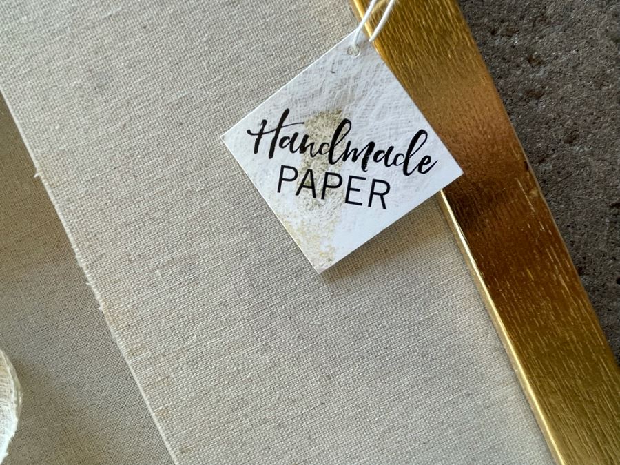 New Shadowbox Framed Handmade Paper Artwork Sculpture By Imax Corp 27.5 X 55 [Photo 10]