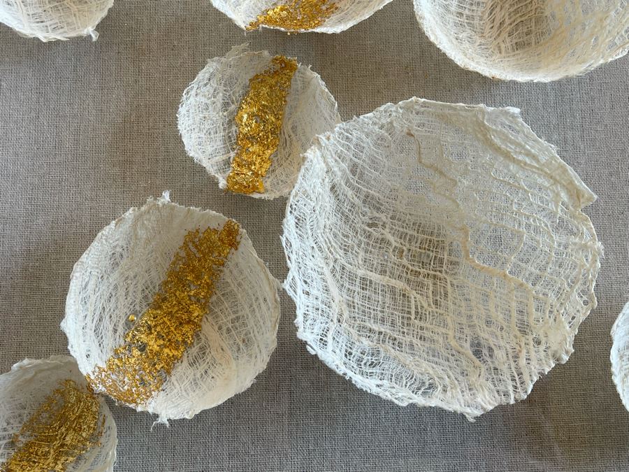 New Shadowbox Framed Handmade Paper Artwork Sculpture By Imax Corp 27.5 X 55 [Photo 7]