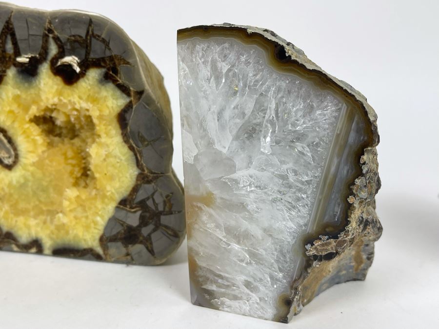 Set Of Four Polished Geode Bookends [Photo 5]