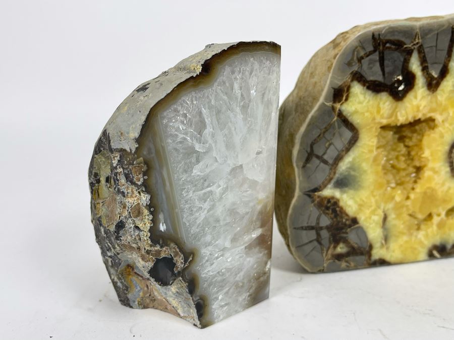 Set Of Four Polished Geode Bookends [Photo 4]