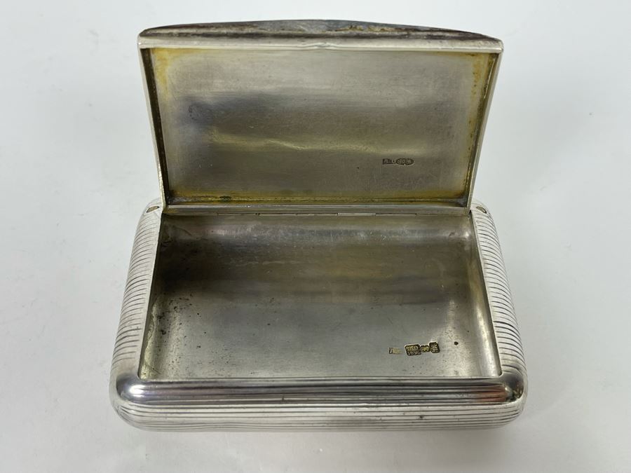Antique Sterling Silver Wallet Compact Purse 132.8g [Photo 4]