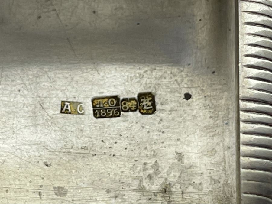 Antique Sterling Silver Wallet Compact Purse 132.8g [Photo 9]