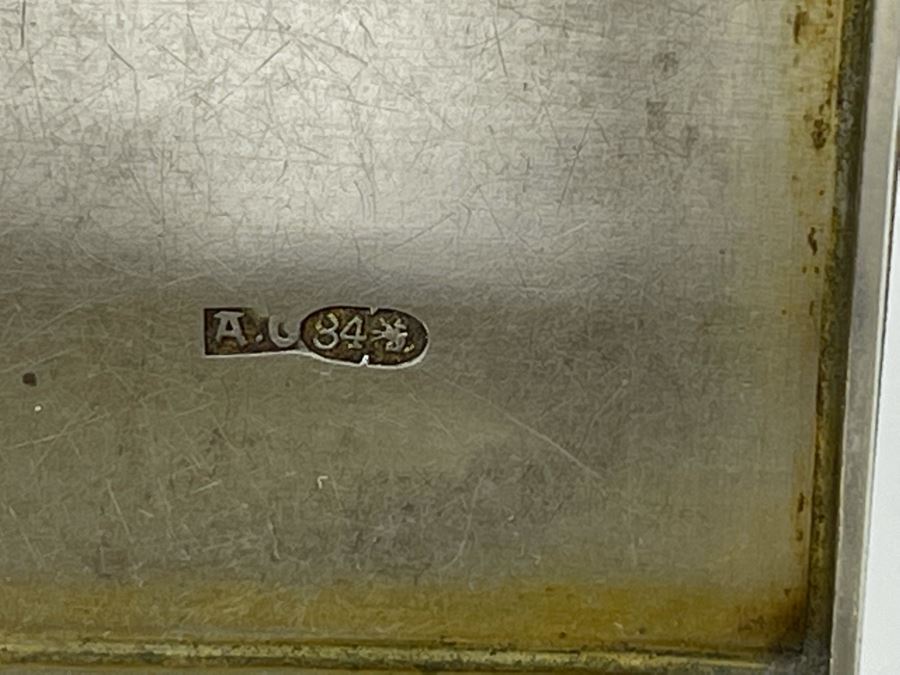 Antique Sterling Silver Wallet Compact Purse 132.8g [Photo 7]