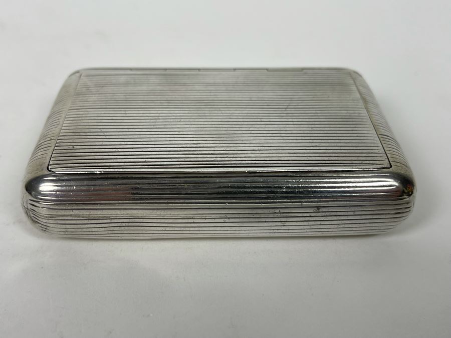 Antique Sterling Silver Wallet Compact Purse 132.8g [Photo 3]